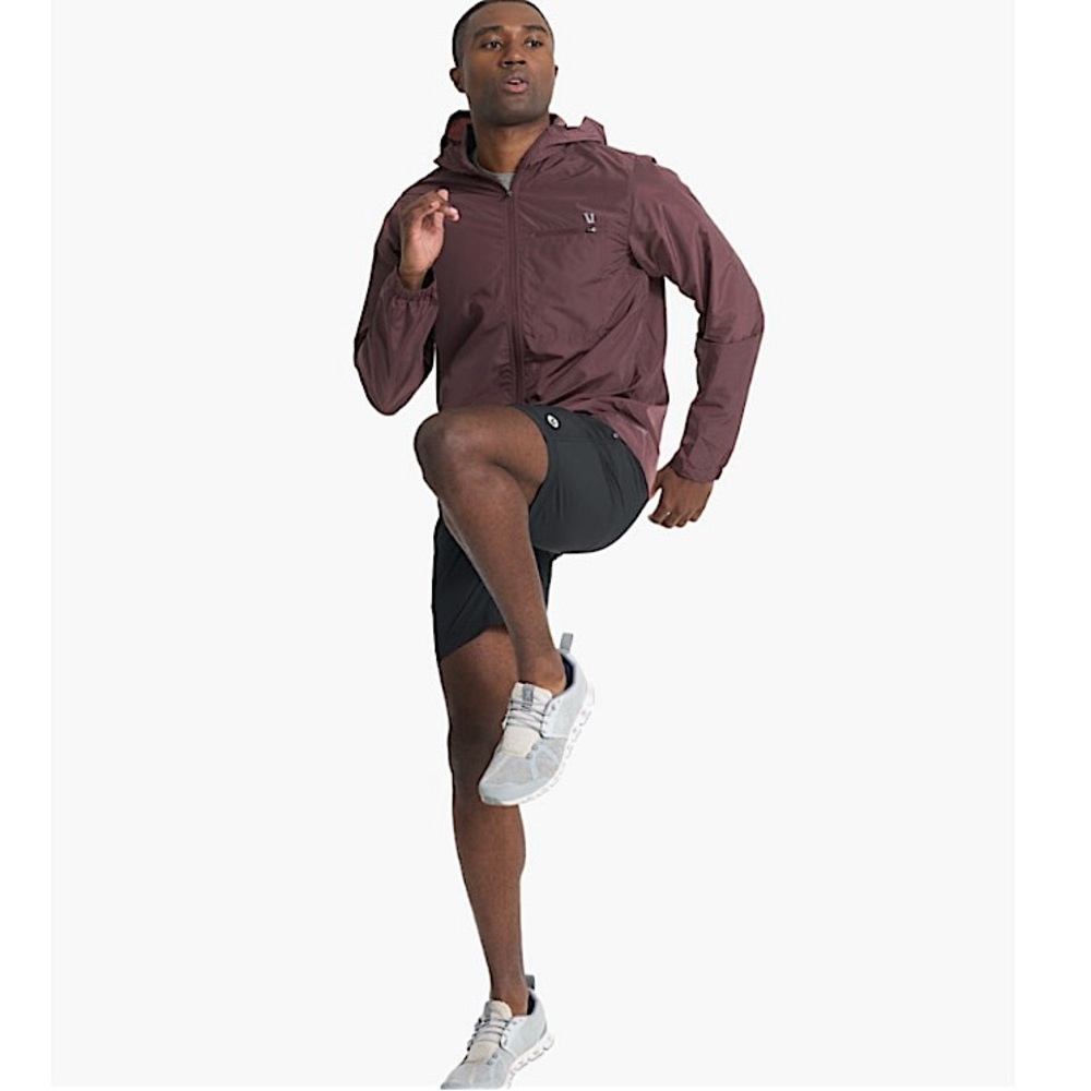 Vuori Black Athletic Shorts with Light Gray Drawstring - Picture 4 of 12